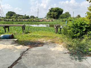 Sticker - landscape view in country thailand