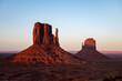Sunset Over the Mittens in Monument Valley Tribal Park