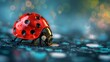 Red Ladybug with Black Spots