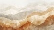 Abstract Watercolor background  in Beige and Brown, Abstract Boho Watercolor style background, linen texture, copy space