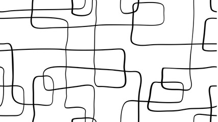 Wall Mural - Hand-drawn doodle seamless pattern. Abstract and minimalist look.