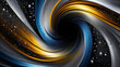 Discover the Enigmatic Charm of the Silver Black Hole: Mystical Background(Generative AI)