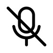 mute line icon