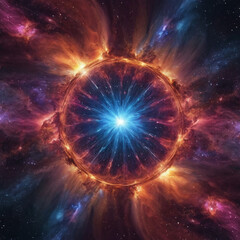 Wall Mural - big bang, galaxy universe laniakea, milkyway illustrationn