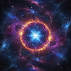 Wall Mural - big bang, galaxy universe laniakea, milkyway illustrationn