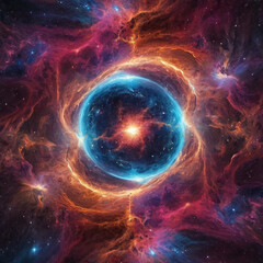 Wall Mural - big bang, galaxy universe laniakea, milkyway illustrationn
