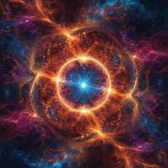 Wall Mural - big bang, galaxy universe laniakea, milkyway illustrationn
