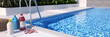 Beautiful luxury hotel swimming pool  