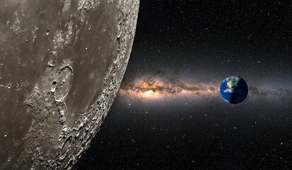 Aufkleber - The Earth as Seen from the Surface of the Moon 