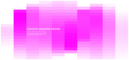 Fototapete - Pantone magenta gradient pixel mosaic pattern background. Pastel Color graphic design for banners, wallpaper, and brochures.Vector illustration.