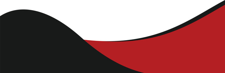 Wall Mural - abstract black red curved banner background, vector illustration, business banner curve background
