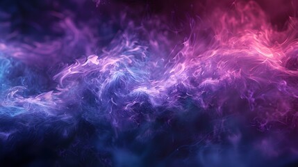 Wall Mural - abstract purple smoke on a dark background