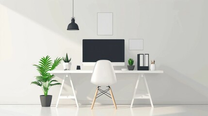 Poster - Minimalist and Ergonomic Workspace Design for Increased Productivity and Wellness