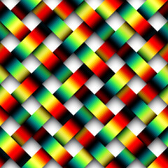 Poster - Vector seamless pattern. Repeating geometrical regular pattern. Vector illustration.