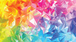 Bright multicolor low polygonal crystal background.