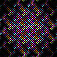 Poster - Geometrical circle pattern background - multicolored abstract vector design from dots