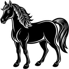 Sticker - horse illustration