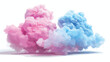 Cotton candy. Sugar clouds 3d vector flat vector isolated