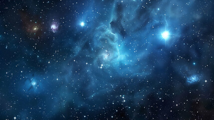 the cosmos filled with countless stars