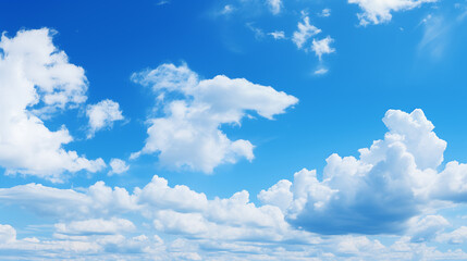 Wall Mural - blue sky with white cloud background. white cloud with blue sky background.