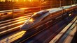 Sleek Solar-Powered High-Speed Trains