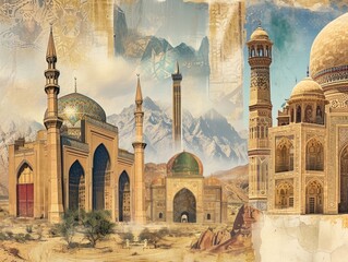 Poster - Collage arabic culture and religion