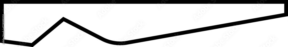 Border shape in outline style editable stock for website design. Vector ...