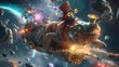 Cantankerous Space Armadillo Commandeers Runaway Asteroid to Pursue Renegade Supernova Cheese Thieves