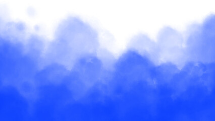 Blue smoke, cloud, fog, mist, powder, gas, isolated on transparent background. Realistic blue smoke png. Transparent background smoke background