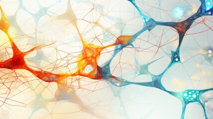 Poster - An abstract representation of interconnected neural pathways
