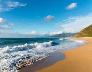 Poster - waves on the beach