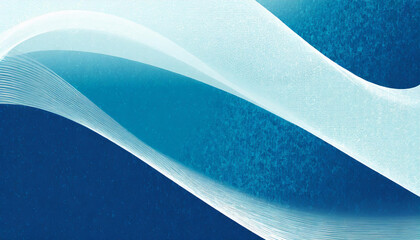 Wall Mural - Light blue elegant background abstract waves grainy texture banner header poster design