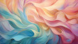 Whirling vortex of pastel hues, each layer moving in divergent directions.