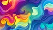 A vibrant abstract background with flowing and dynamic wavy lines