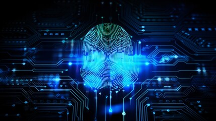 Poster - Advanced biometric security systems in use