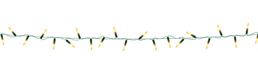 Wall Mural - christmas decorative light garlands. new year's decor. realistic xmas holiday decoration. vector ill
