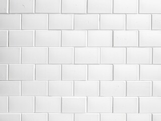  White majorelle shiny clean metro brick wall background pattern with copy space for design blank 