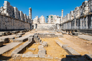 Wall Mural - Didyma Apollo Temple, one of the most important prophecy centers of the ancient world, is located in the city center of Didim district of Aydın ProvinceDidyma Apollo Temple, one of the most important 