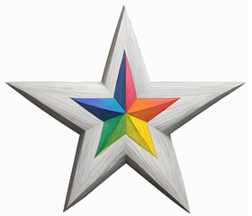 Wall Mural - 무지개 별 Rainbow star
