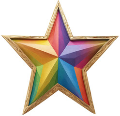 Wall Mural - 무지개 별 Rainbow star