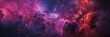 An artistic take on a nebula, with a vivid palette of pink, purple, and blue hues, giving the impression of a distant, starry galaxy.