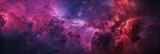 Fototapeta Fototapety z końmi - An artistic take on a nebula, with a vivid palette of pink, purple, and blue hues, giving the impression of a distant, starry galaxy.