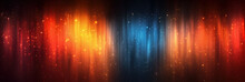 A Digital Spectrum Waterfall With Vivid Red, Blue, And Orange Hues Cascading Against A Dark Backdrop.