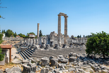 Wall Mural - Didyma Apollo Temple, one of the most important prophecy centers of the ancient world, is located in the city center of Didim district of Aydın Province