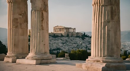 Sticker - Parthenon in Athens, Greece.