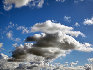 Poster - Summer clouds in the sky background