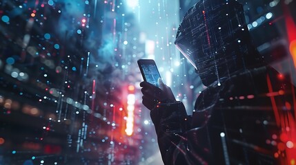 Aufkleber - Generative AI : Metaverse and Blockchain Technology Concepts. Person with an Experiences of Metaverse Virtual World