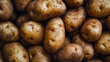 A bunch of fresh potatoes