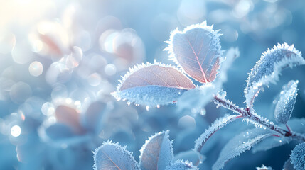 Wall Mural - Hoarfrost in Nature