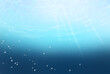 水面の波紋を見上げる水中と泡の背景イラスト